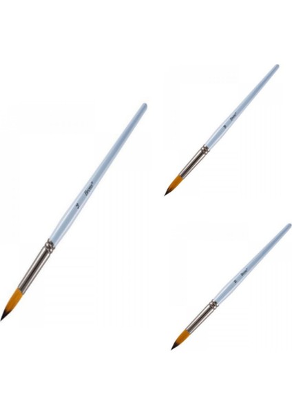 123 Serisi Sulu & Akrilik Boya Fırçası Seti ( 14-16-18 )