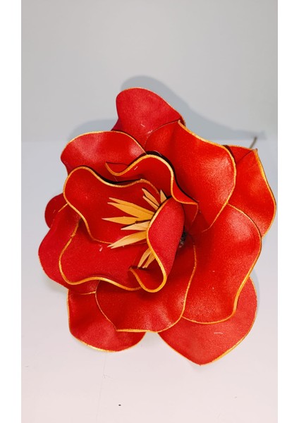 Tek Dal Latex Büyük Kafa Gül Kırmızı 60 cm