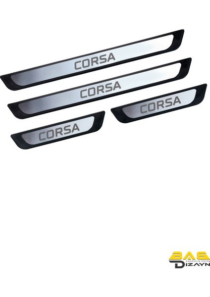 Opel Corsa F Hb Krom Kapı Eşik Koruması 2019 Sonrası 4 Parça
