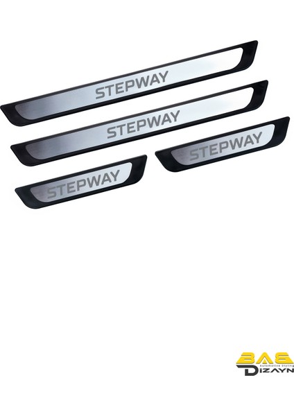 Dacia Sandero Stepway Krom Kapı Eşik Koruması 2012-2020 Arası 4 Parça