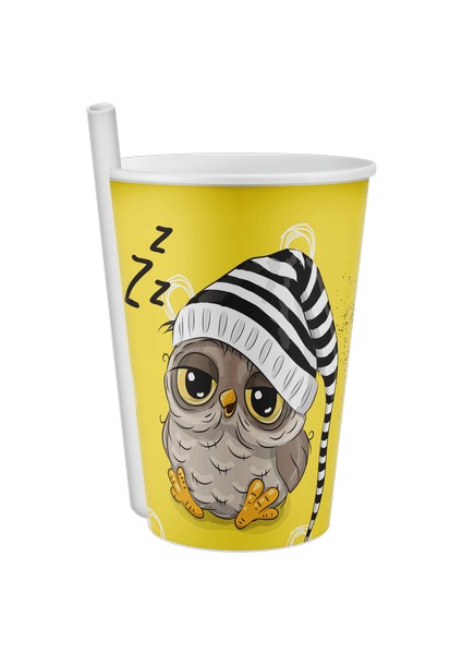 Herseyevinizde Kendinden Pipetli Bardak 400 ml (1 Adet )