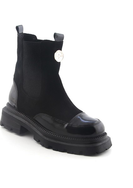 Kadın Bot RC-24K-001-R37506 John May Siyah Rugan- siyah Nubuk 295-317