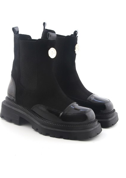 Kadın Bot RC-24K-001-R37506 John May Siyah Rugan- siyah Nubuk 295-317 fiyatları