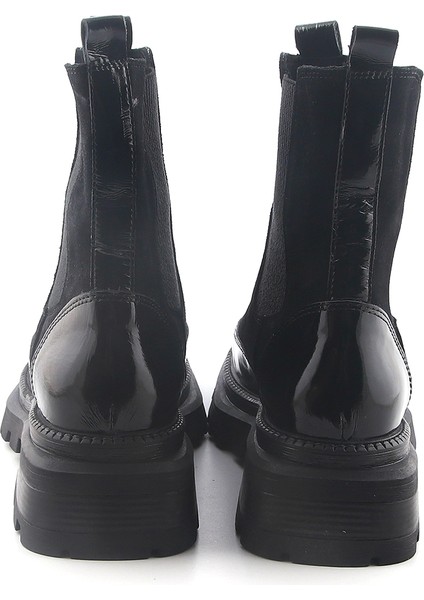 Kadın Bot RC-24K-001-R37506 John May Siyah Rugan- siyah Nubuk 295-317 fırsatları