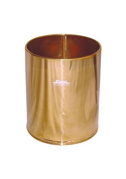 Paslanmaz Metal Gold Renkli Ofis Mutfak Banyo Çöp Kovası 5 Litre