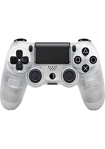 Ps4 Kablosuz Gamepad Garantili Joystick Yenilenmis Gamepad Controller - Şeffaf Beyaz