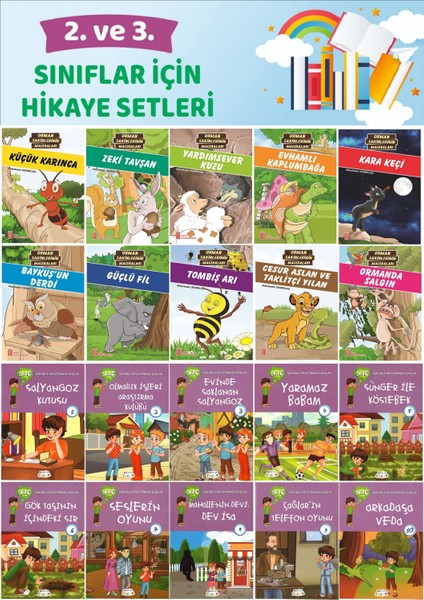 2.ve 3.sınıflar Için Hikaye Setleri (20 Kitap)