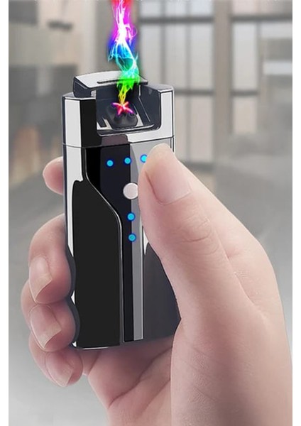 K16 USB Şarjlı 2 Arc Alevsiz Çakmak -New Style