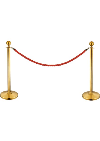 1 Takım Halat Dahil Protokol Pirinç Bariyer Vip Kordon Bariyer Şerit Sıra Bariyeri