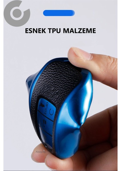 Honda Civic Fc5 Hr-V Cr-V City Tpu Deri Görünümlü Anahtar Kılıfı (1 Adet)