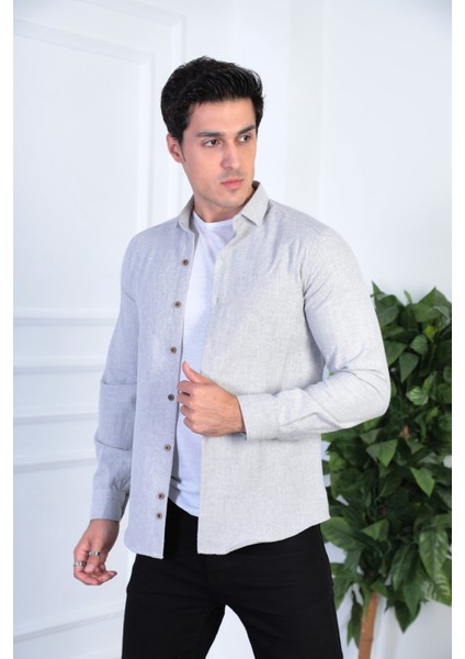 Jack Carısma Flanel Ince Oduncu Slim Fit Gömlek
