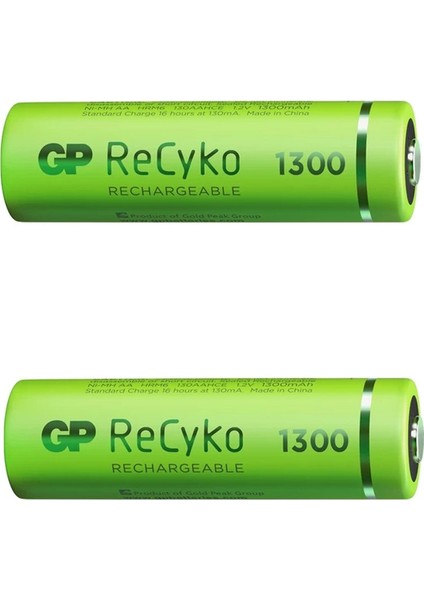 Gp Recyko 1300 Mah R6 Aa Şarjlı 2li Kalem Pil GP130AAHCE-2EB2 (GPRHC132E000) (K0)