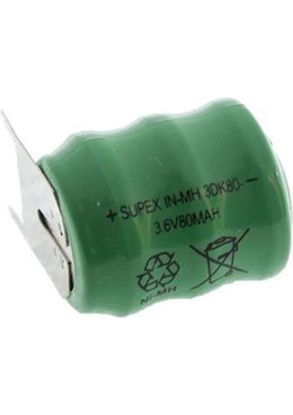 Supex 3DK80 3.6 Volt 80 Mah Bıos Pili (K0)