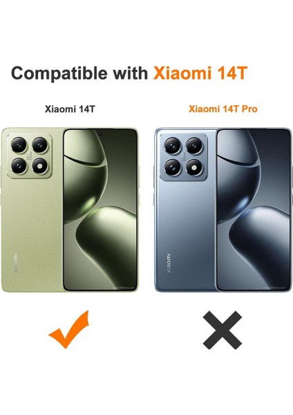 Xiaomi Mi 14T Kılıf Kamera Korumalı Kartlıklı Cüzdanlı Kırmızı Tuşlu Siyah Silikon Kapak