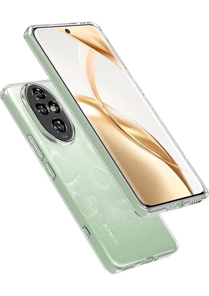 Honor 200 Pro Uyumlu Kılıf Kamera Korumalı Şeffaf Ultra Ince Esnek Renksiz Silikon Kapak