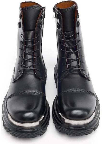 Fermuarlı Bağcıklı Hakiki Deri Erkek Bot modelleri