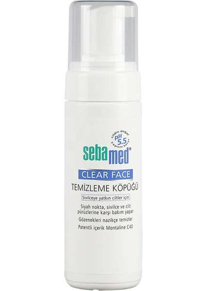 Clear Face Temizleme Köpüğü 150 ml
