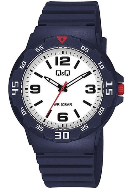 V02A-019VY Plastik Su Geçirmez Lacivert Renk Erkek Kol Saati