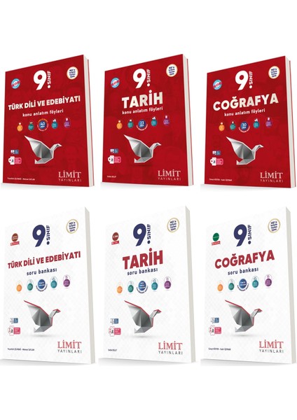 (Sınıf: 9) 2025 Türk Dili / Tarih / Coğrafya Kaf / Soru Seti 6 Kitap