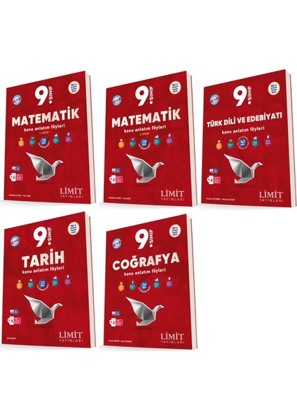 (Sınıf: 9) 2025 Eşit Ağırlık Konu Anlatım Föyleri Seti (5 Kitap)