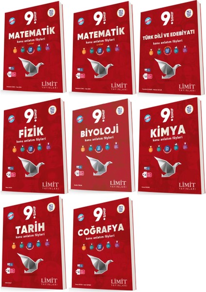 (Sınıf: 9) 2025 Konu Anlatım Föyleri Seti 8 Kitap Kitap