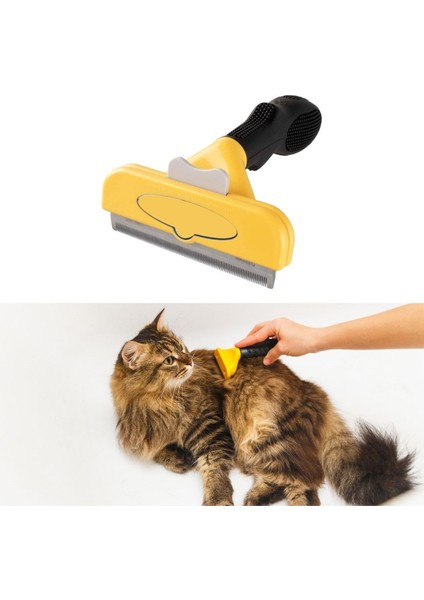 Kedi ve Köpekler Için Kısa Tüylü Köpek Tarağı Tüy Toplayıcı Tarak Large (K0)