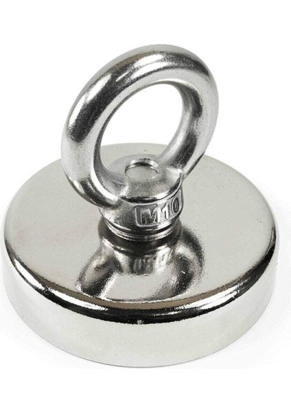Süper Güçlü Halkalı Büyük Neodyum Pot Mıknatıs - 60MM Çap, Fishing Magnet, Kurtarma Mıknatısı