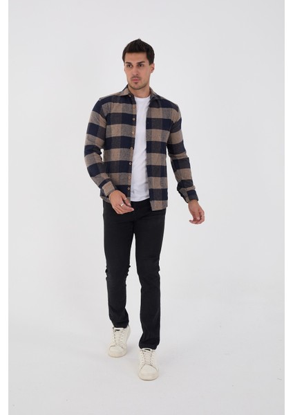 Jack Carısma Oduncu Ekose-Dama Slim Fit Erkek Gömlek