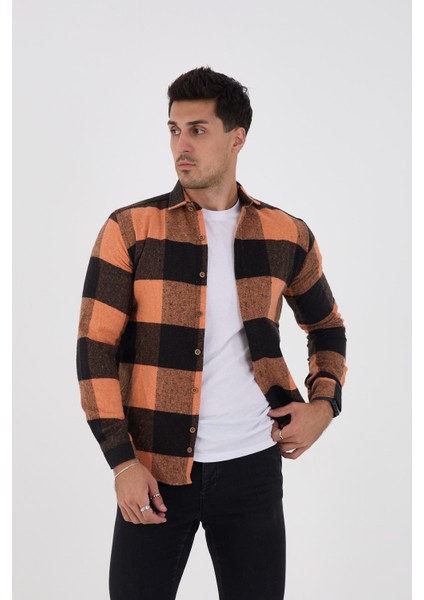 Jack Carısma Oduncu Ekose-Dama Slim Fit Erkek Gömlek modelleri