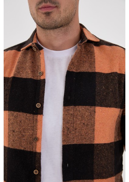 Jack Carısma Oduncu Ekose-Dama Slim Fit Erkek Gömlek
