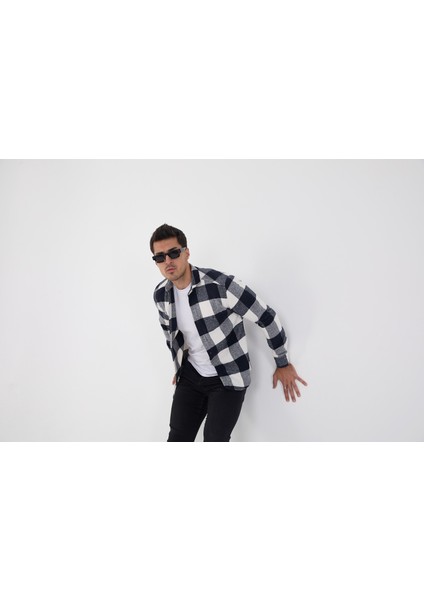 Jack Carısma Oduncu Ekose-Dama Slim Fit Erkek Gömlek