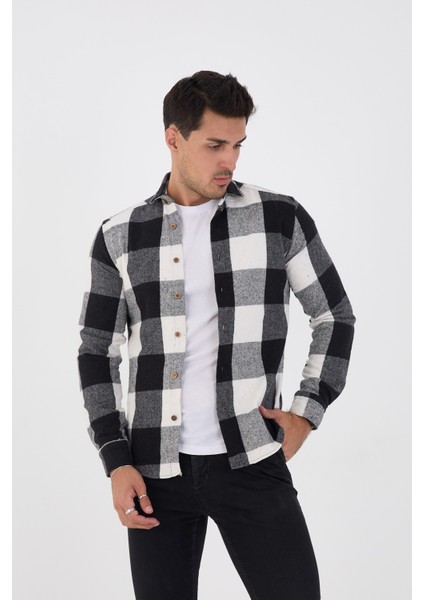 Jack Carısma Oduncu Ekose-Dama Slim Fit Erkek Gömlek modelleri