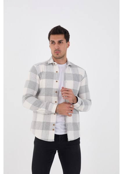 Jack Carısma Oduncu Ekose-Dama Slim Fit Erkek Gömlek