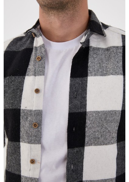 Jack Carısma Oduncu Ekose-Dama Slim Fit Erkek Gömlek
