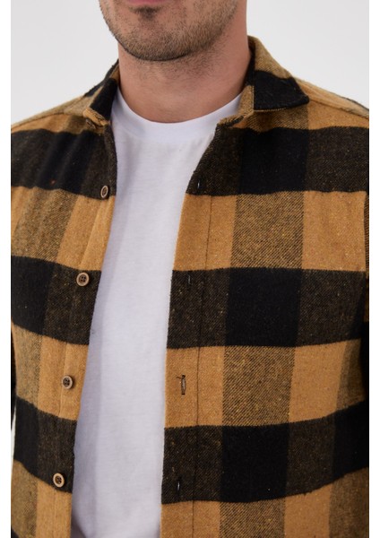 Jack Carısma Oduncu Ekose-Dama Slim Fit Erkek Gömlek