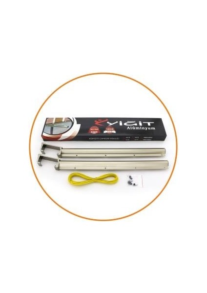 Kare Küpeşte Alüminyum Balkon Çamaşır Kurutmalık 60X25 ve 80X30 Uyumlu 60X25 mm fırsatları