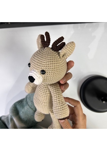 Amigurumi Örgü Geyik Oyuncak / Elişi Oyuncak / Uyku Arkadaşı