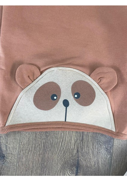 Oversize Şerit Detaylı Yumuşak Doku Bereli Erkek Bebek 3'lü Takım