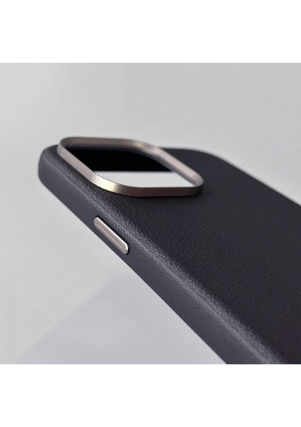 iPhone 16 Pro Max Kılıf Magsafe Şarj Özellikli Pu Deri Adora Kapak