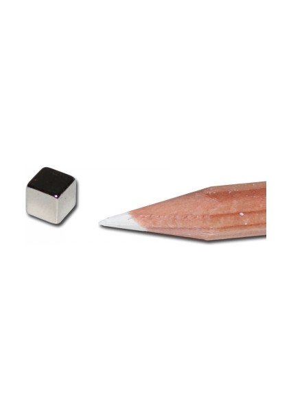 50 Adet - Küp Neodyum Mıknatıs, 5X5X5 Mm, Güçlü Magnet, N35 Kalite