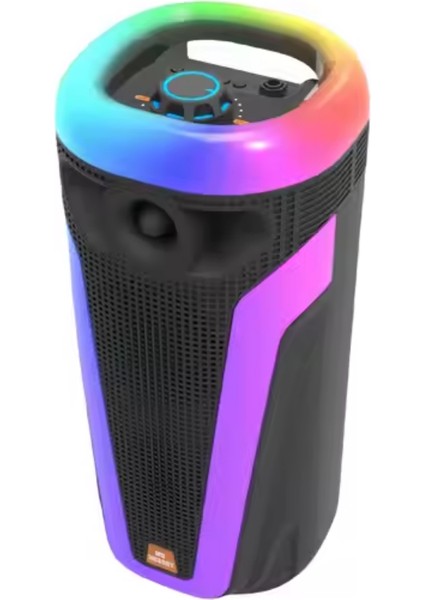 Hp 113 Taşınabilir Şarjlı Bluetooth Hoparlör 4 Inc *2 10W Rms Rgb Karaoke Mikrofonlu 3600 Mah
