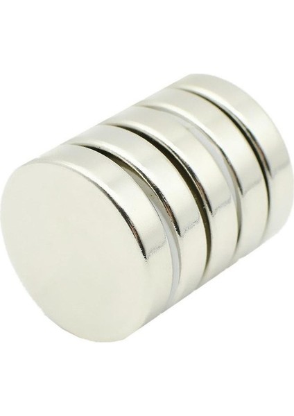 Çap 25MM x Kalınlık 5mm Güçlü Yuvarlak Neodyum Mıknatıs