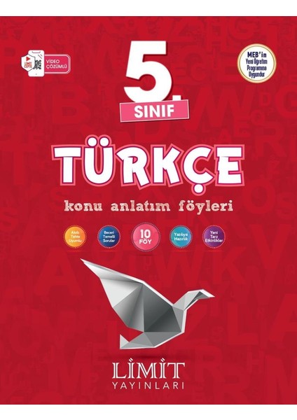 Limit 2025 5. Sınıf Türkçe Konu Anlatım Föyleri Güncel Müfredat