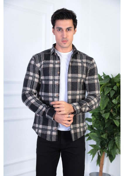 Jack Carısma. Örme Oduncu Esnek ve Rahat Slim Fit Erkek Gömlek fiyatları