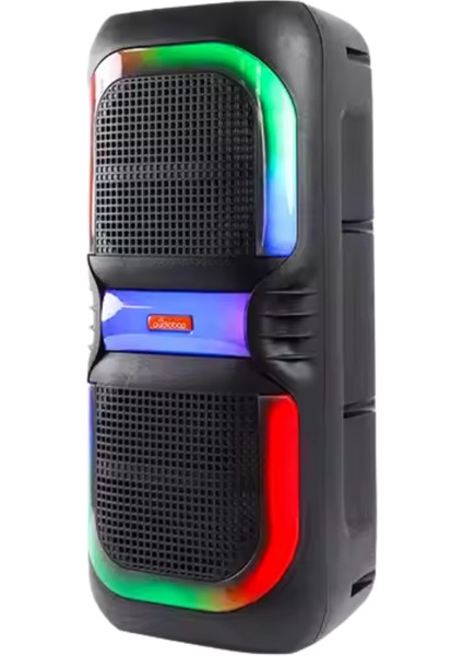 Hp 109 Bluetooth Hoparlör 2*8 Inc 16 W Rms 3600 Mah Rgb Efekt Kablolu Karaoke Mikrofon