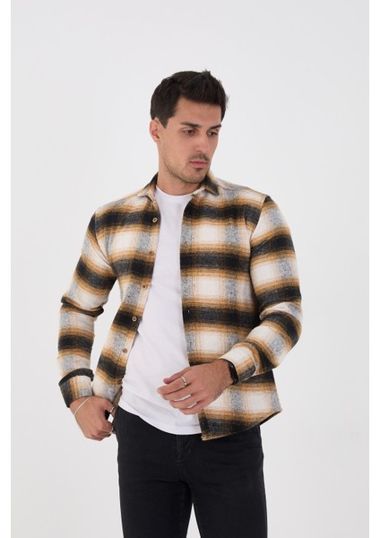 Jack Carısma. Oduncu Ekose Slim Fit Erkek Gömlek modelleri