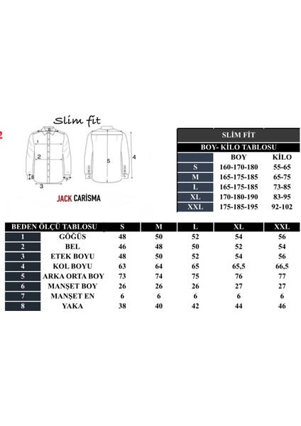 Jack Carısma. Oduncu Ekose Slim Fit Erkek Gömlek indirimleri