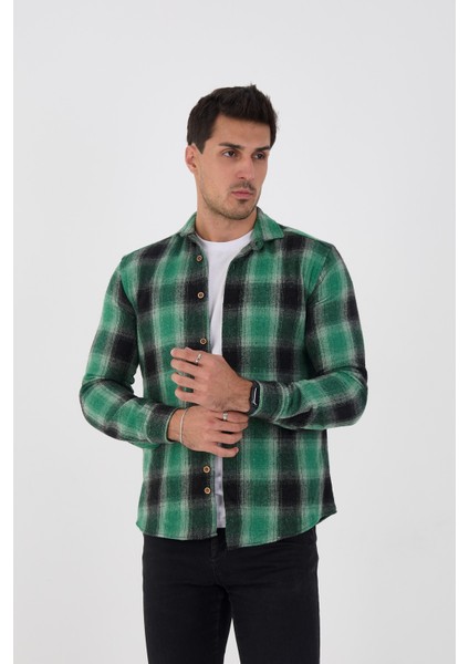 Jack Carısma. Oduncu Ekose Slim Fit Erkek Gömlek modelleri