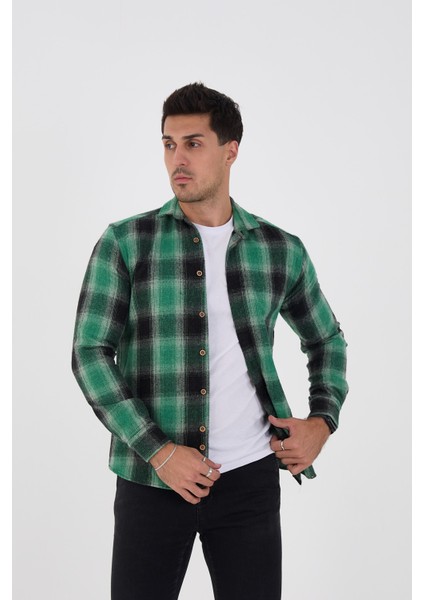 Jack Carısma. Oduncu Ekose Slim Fit Erkek Gömlek fırsatları