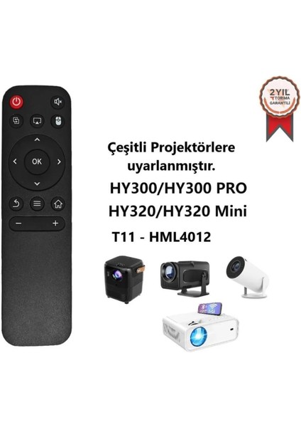 HY300-HY300 PRO-HY320 Mini HY320 T11,HML4012 Projeksiyon Kumandası